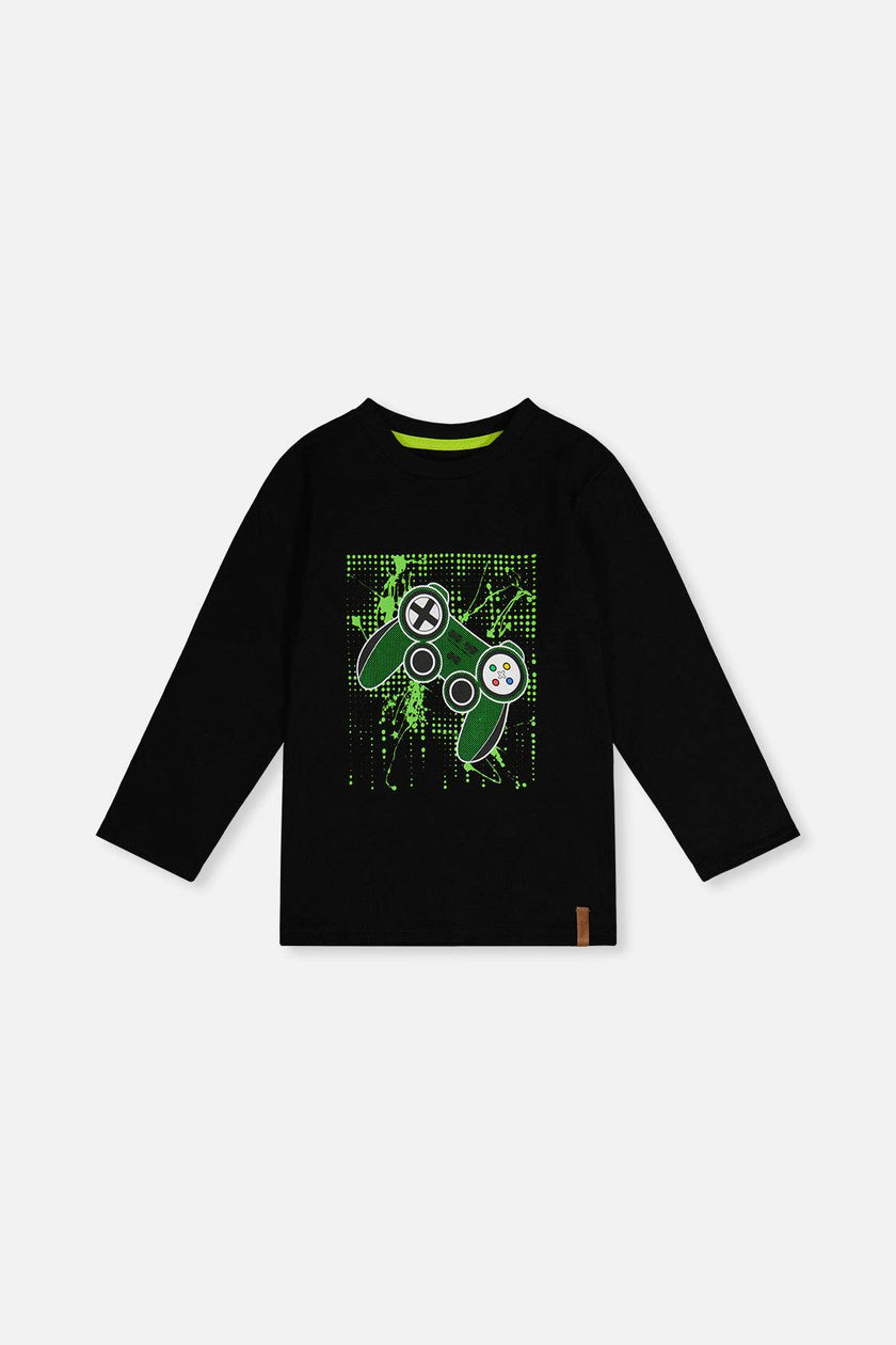 Long Sleeve T-Shirt Black And Green