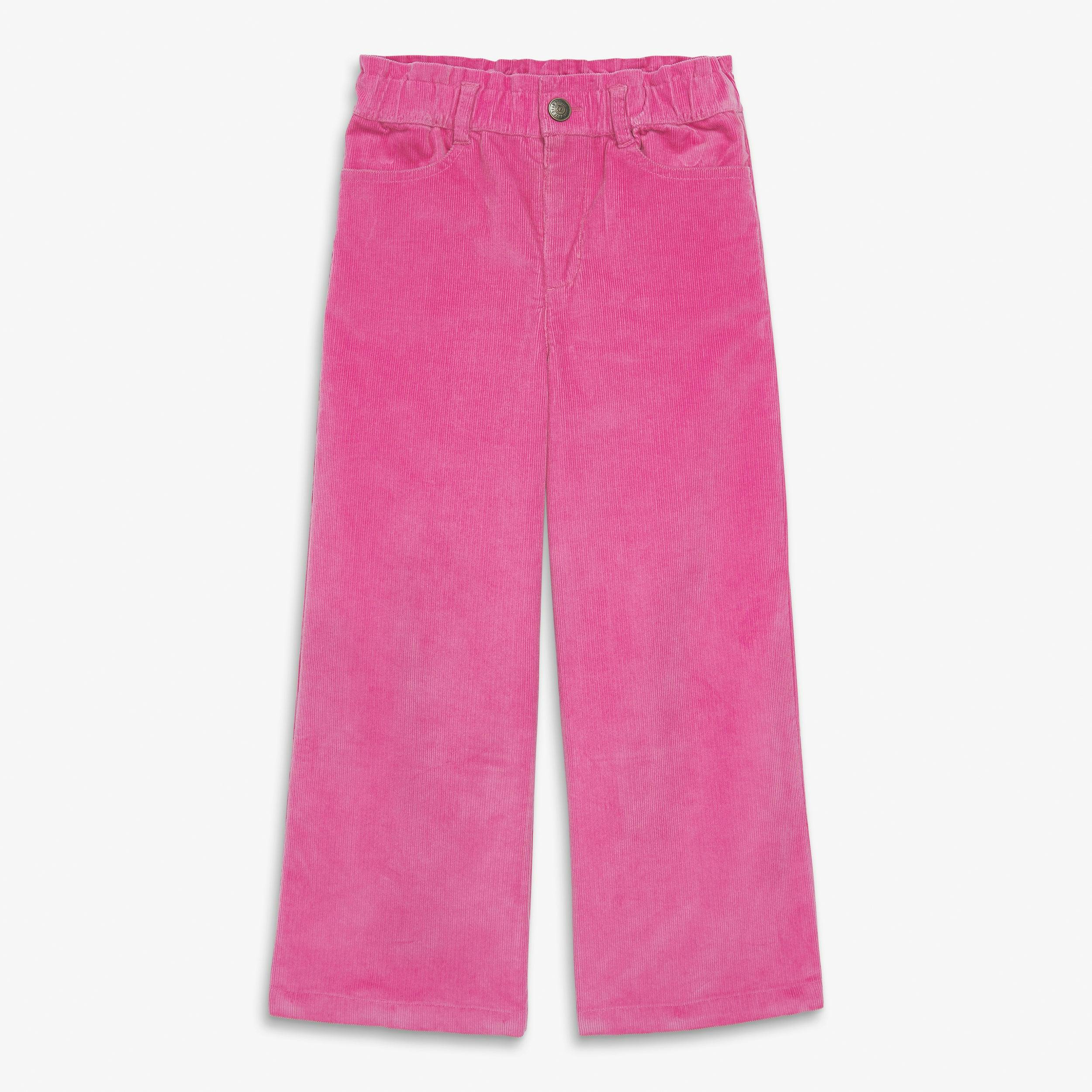 Kids stretch corduroy wide-leg pant