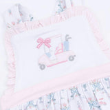 Golf Trellis Pink - Ruffle Bubble