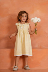 Royal Arches Dress Butter Yellow