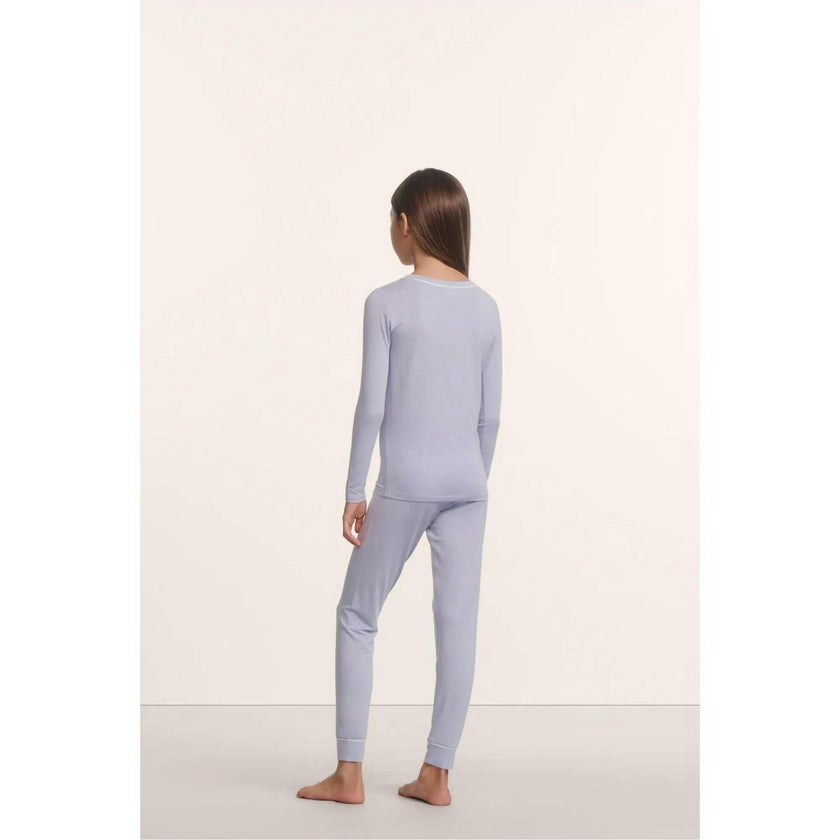 Kids TENCEL™ Modal Unisex Long PJ Set, Purple