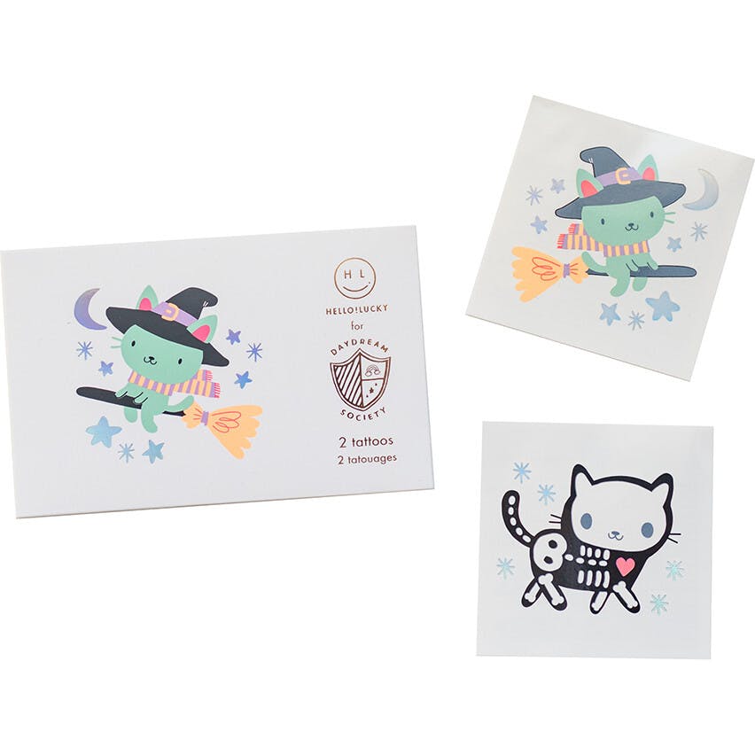 Meowloween Temporary Tattoos