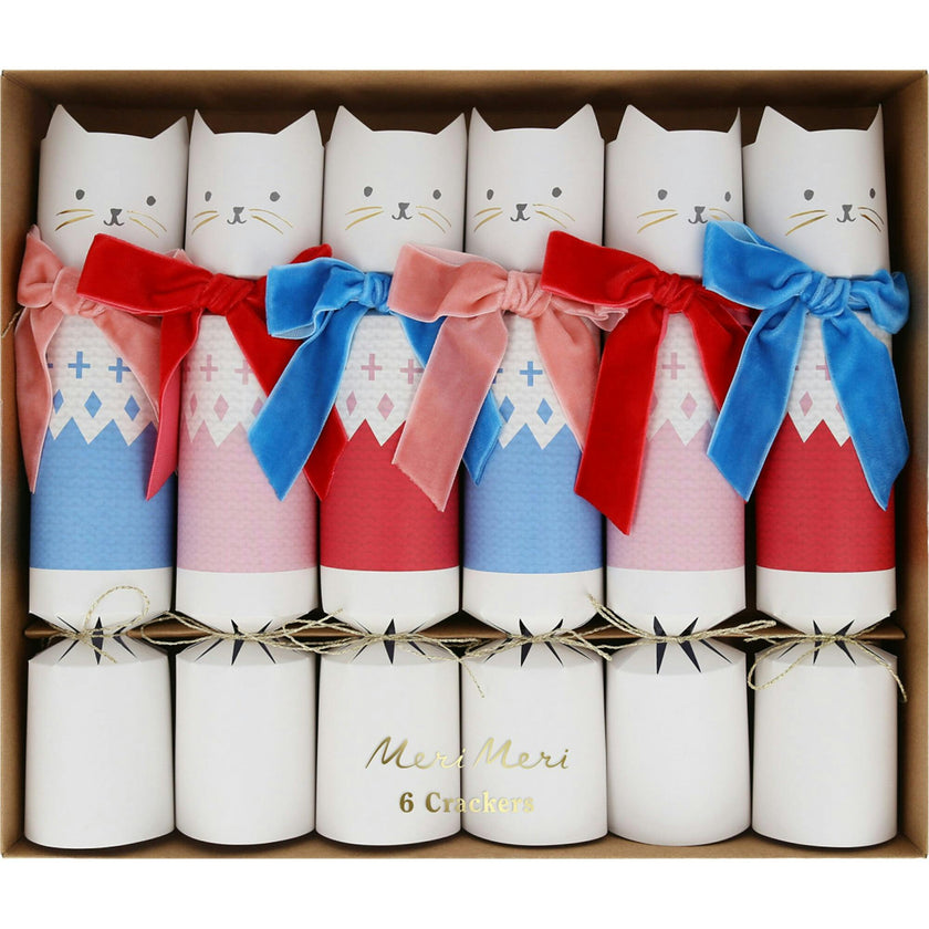 Velvet Bow Cat Crackers