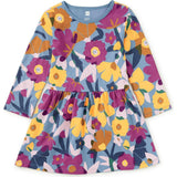 Long Sleeve Skirted Dress, Multi