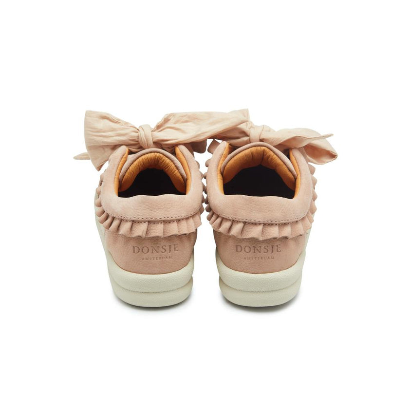 Lexley Sneakers | Coral Betting Leather