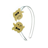Ghosts Boo Glitter Gold Headband