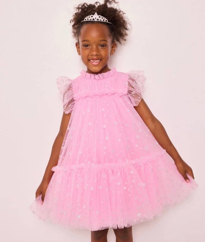 Shimmer Stars Tulle Dress