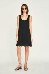 Nador Dress in Black Lotus Eyelet