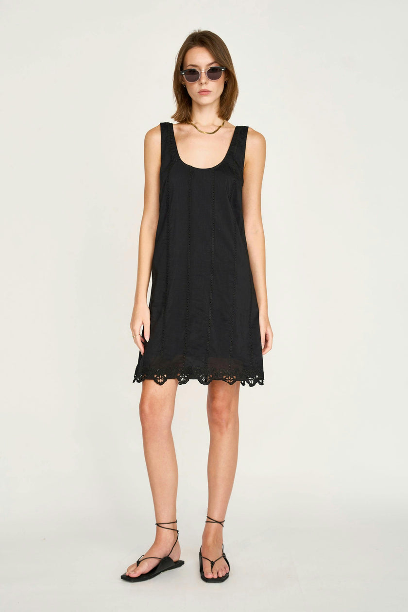 Nador Dress in Black Lotus Eyelet