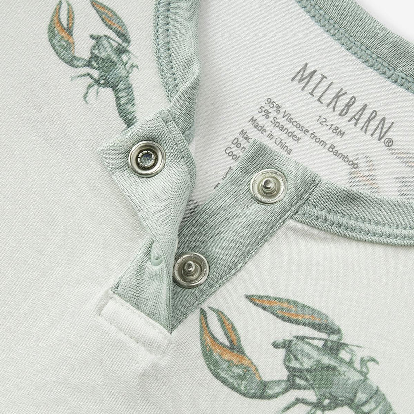 Mint Lobster Luxe Stretch Shortall