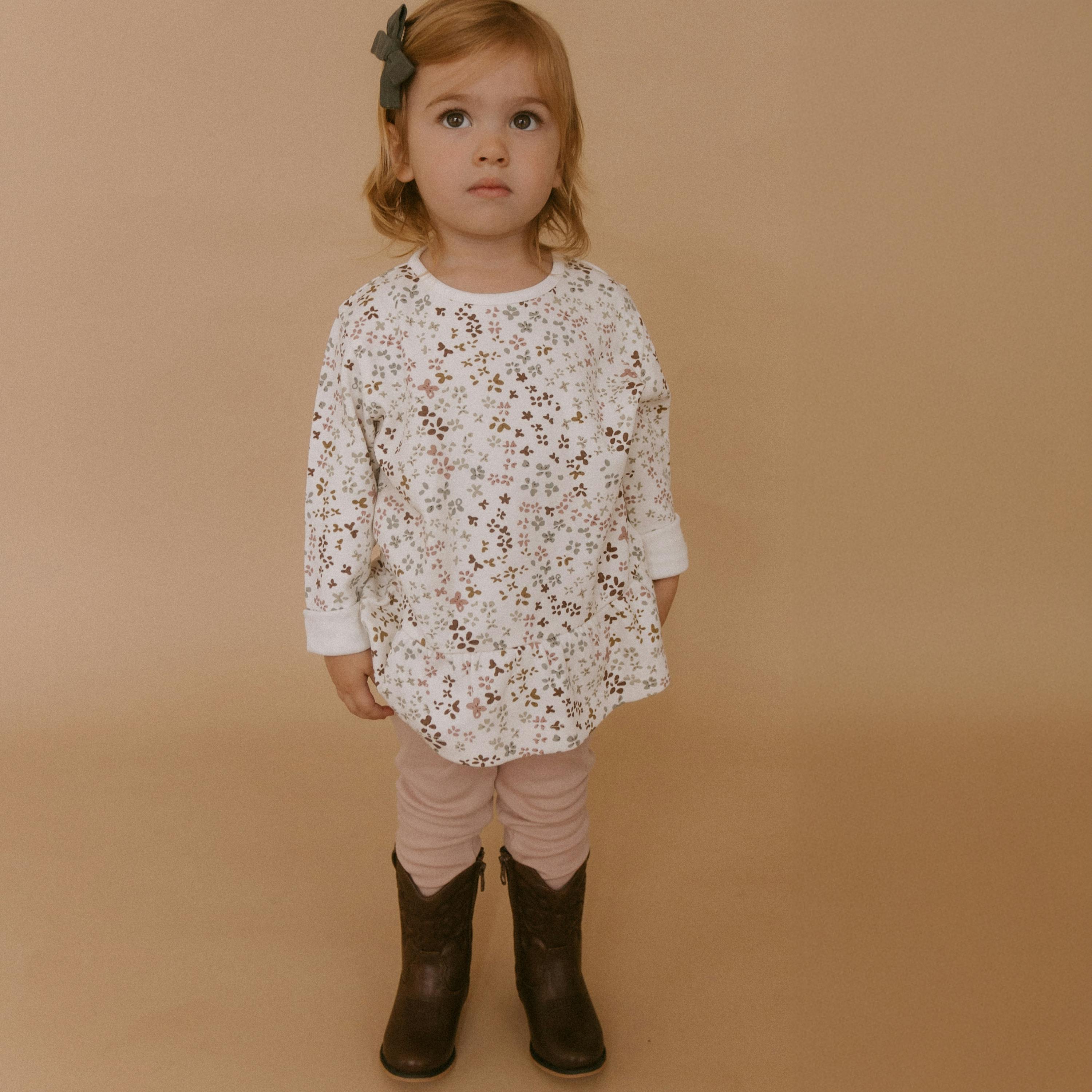 Organic Peplum Top & Leggings Set
