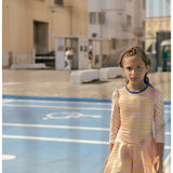 Funny Stripes Skirt With Shorts, Multi