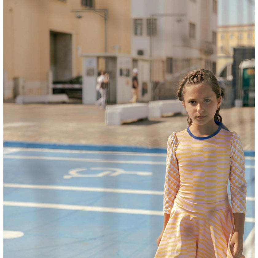 Funny Stripes Skirt With Shorts, Multi