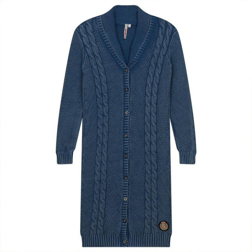 Cable Knit Long Cardigan