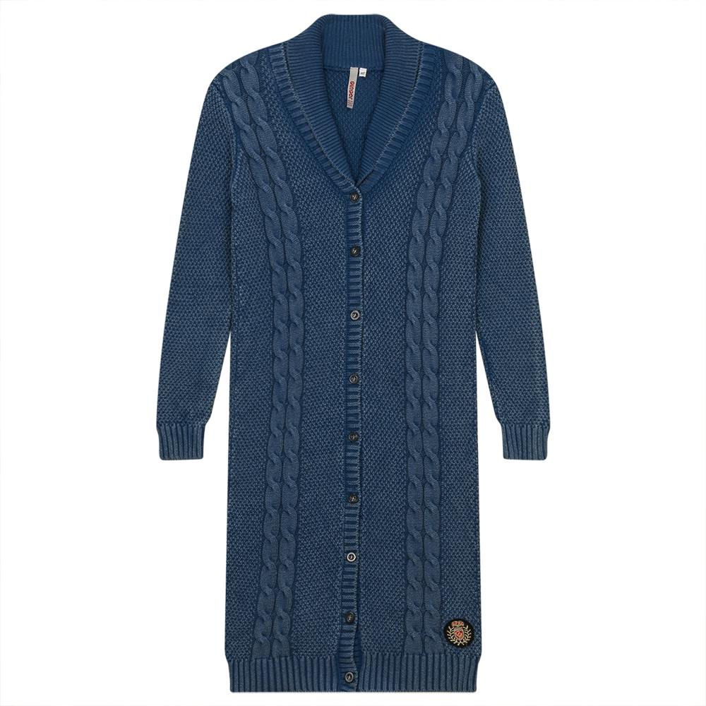 Cable Knit Long Cardigan