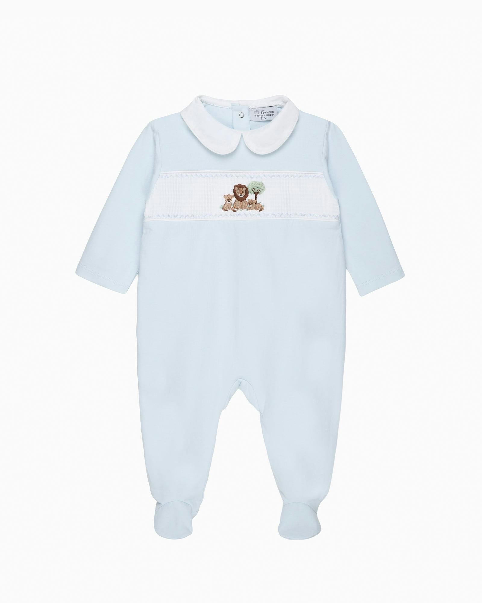 Baby Augustus & Cubs Smocked Onesie
