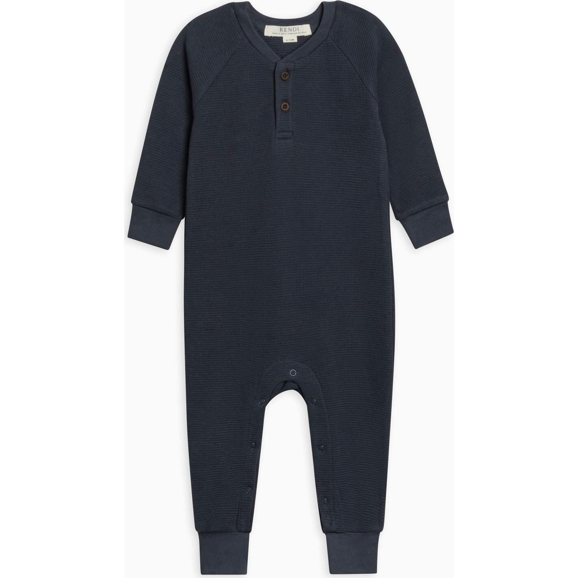 Crosby Waffle Knit Henley Romper