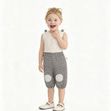 Cream Top & Striped Pants Set