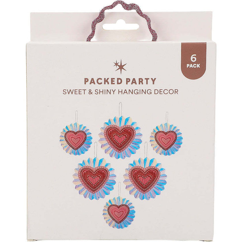Decorative Hearts Pack -  Table & Hanging Decor (set of 6)