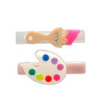 Paintbrush Neon Colors Hair Clips -BTS
