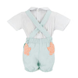 Edward Boy Overall Set - Fall Leaves