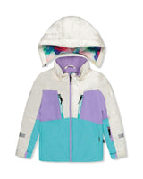 Two Piece Teknik Snowsuit Multicolored With A Diamond Pattern