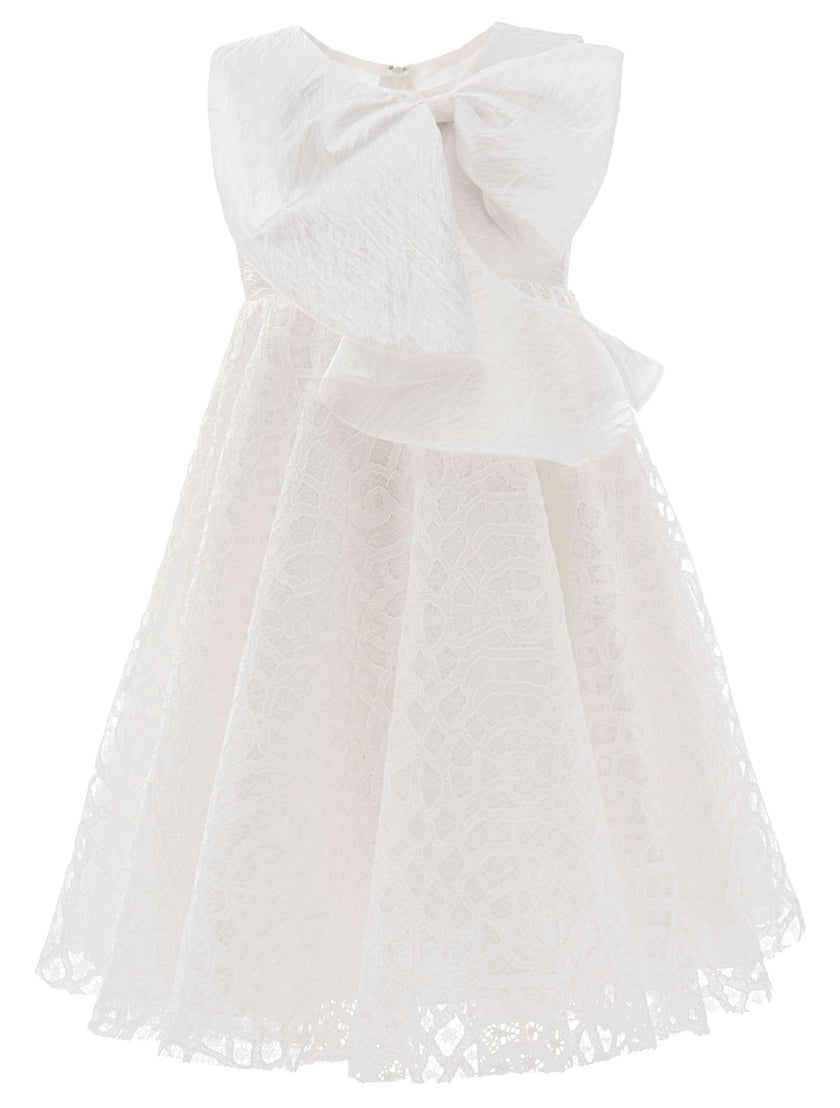 Cream Pamela Embroidered Dress