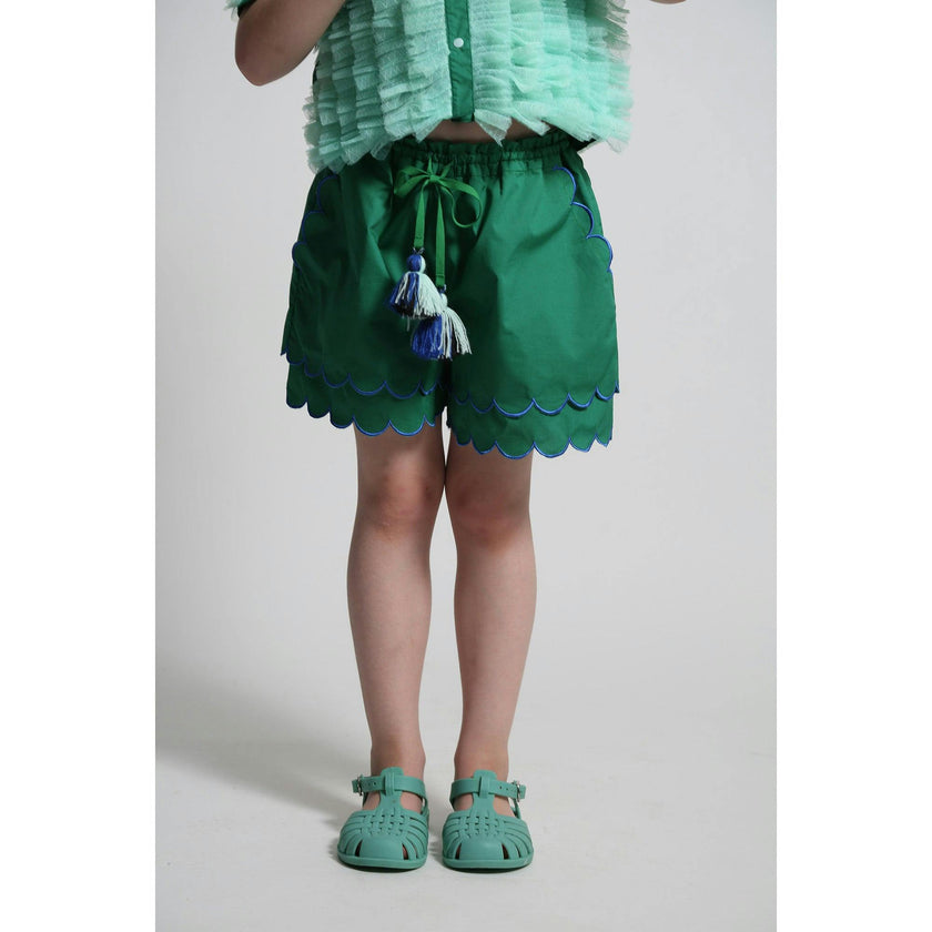 LAUREL SCALLOPED SUMMER SHORTS