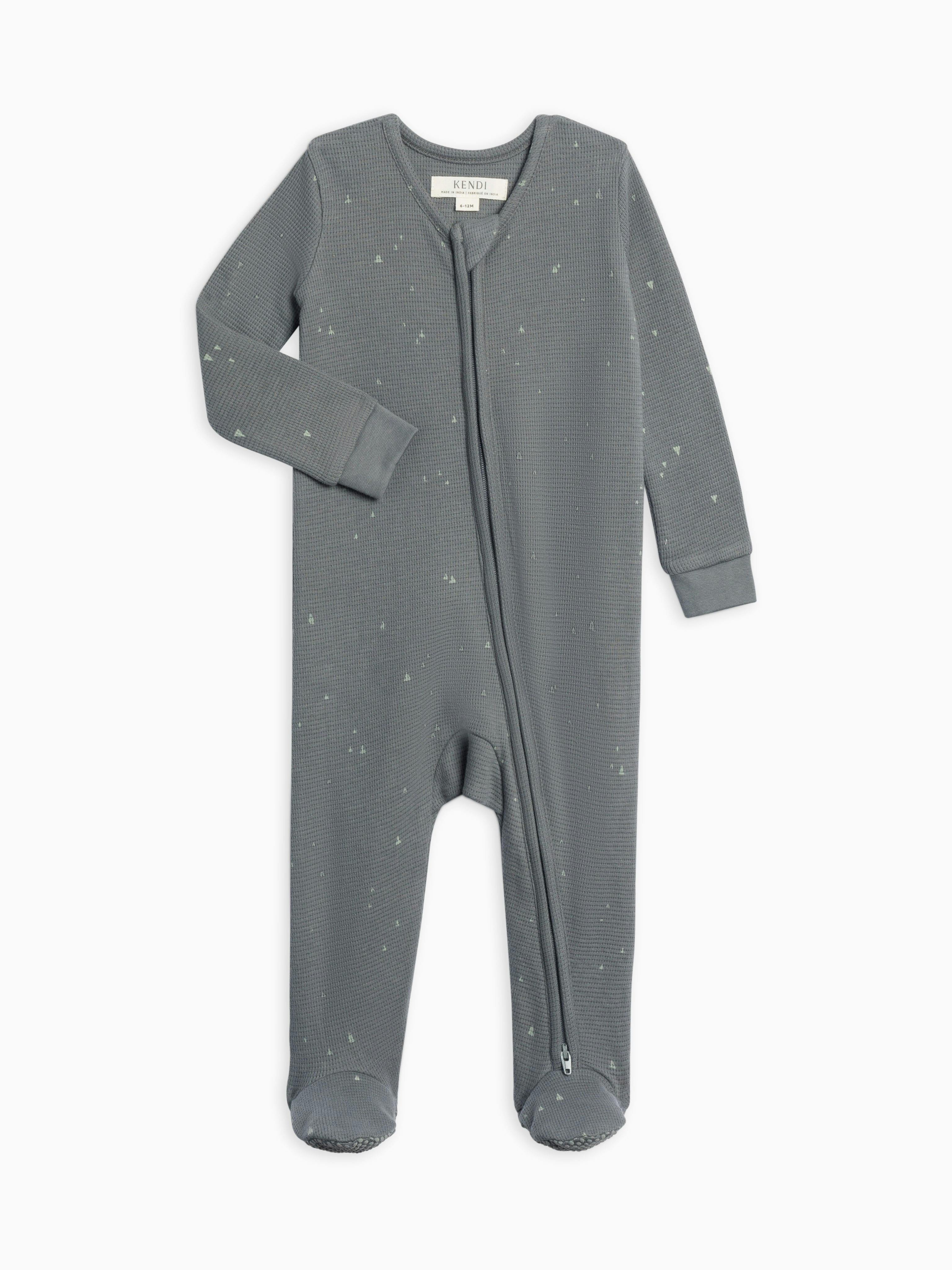 Lane Waffle Knit Zipper Sleeper