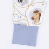 Farm Animals Rope Cameos Uni - Short Sleeve Loungewear Set