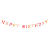 Pink Happy Birthday Felt Garland