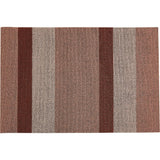 Bold Stripe Shag Floor Mat, Pink