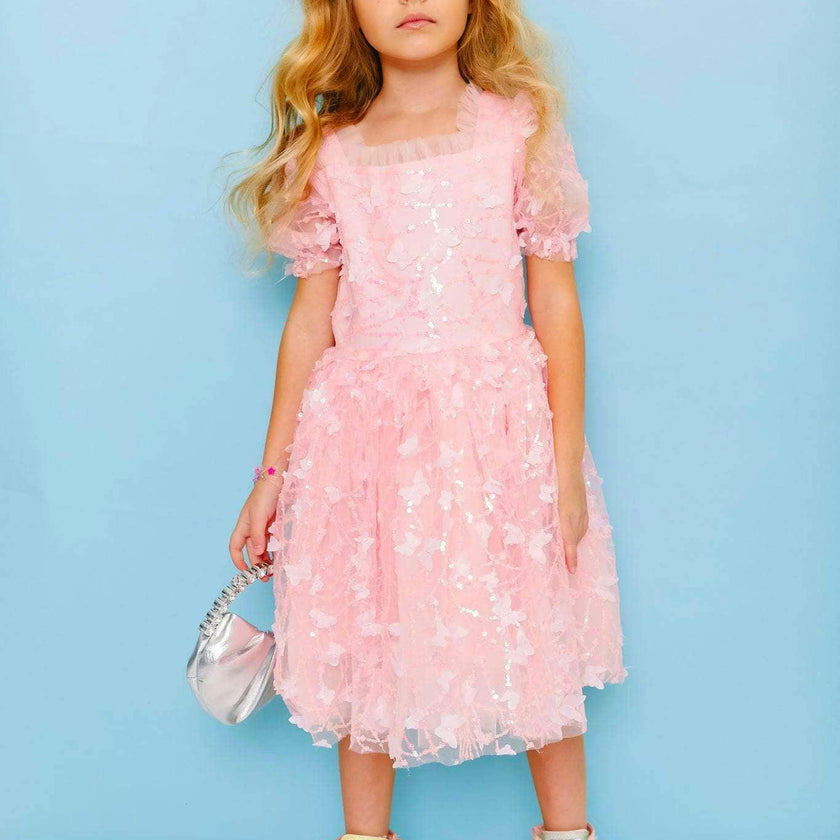 Love Tulle Sleeveless Dress, Pink