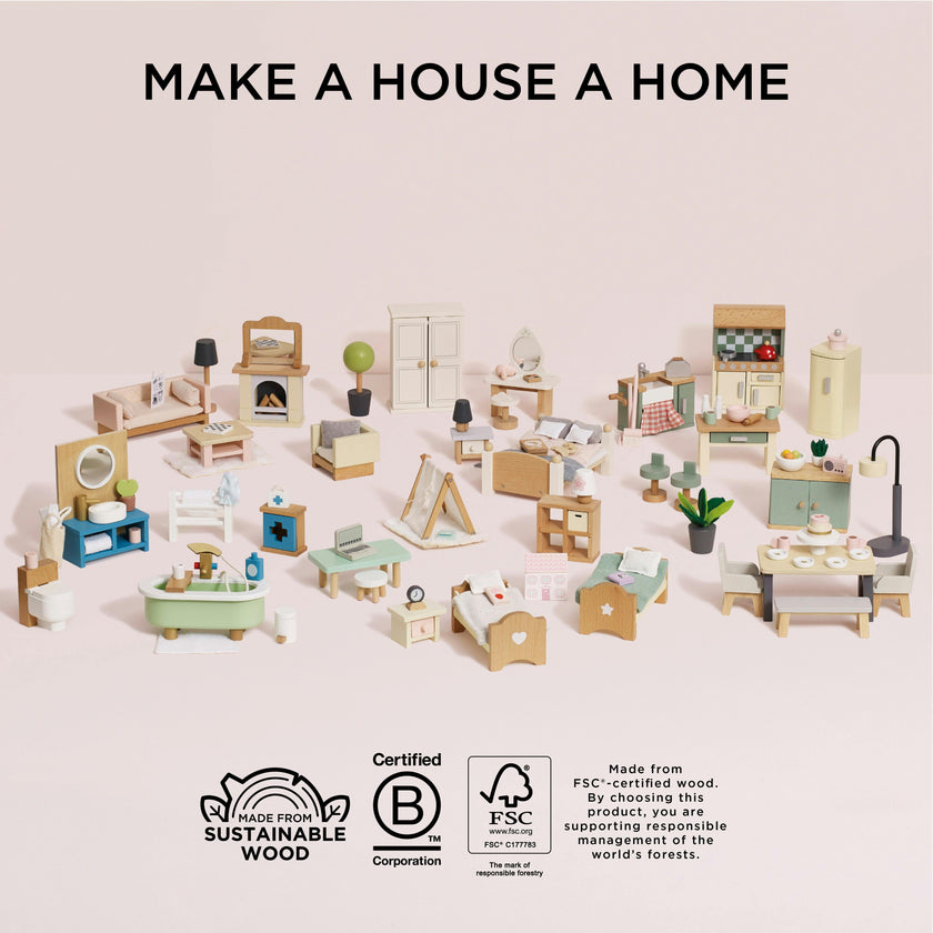 Deluxe Dolls House Furniture Set