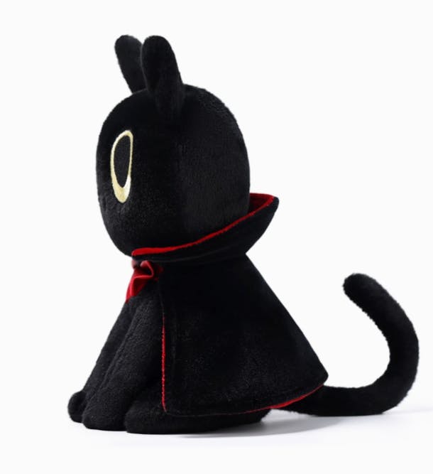 McHugs Dracula Cat Halloween Weighted Plush Animal 18cm