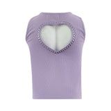 Lavender Crystal Heart Tank