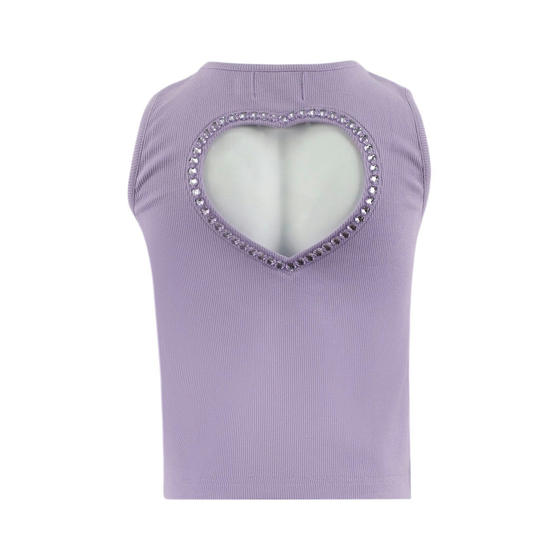 Lavender Crystal Heart Tank