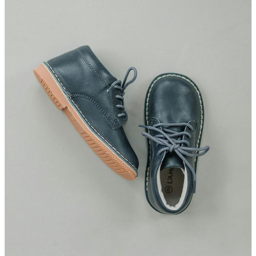 Tuck Mid-Top Lace Up Shoe