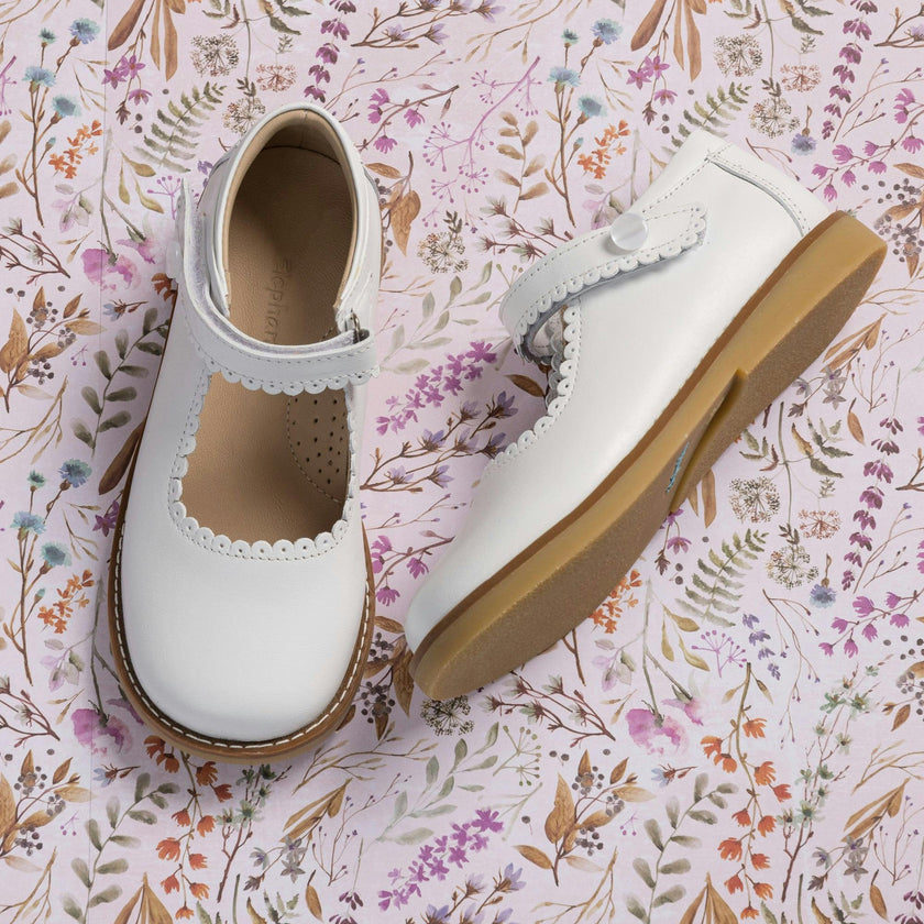 Mary Jane | White Leather