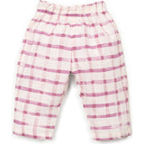 Window Pane Print Woven Pants