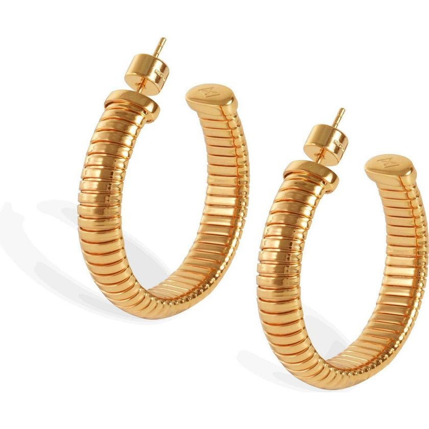 Large Minimalist Hoop Earrings