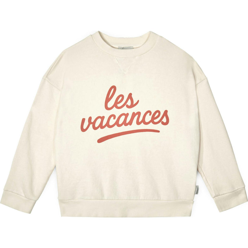 Mipounet SS26 Les Vacances, Sweatshirt Ecru