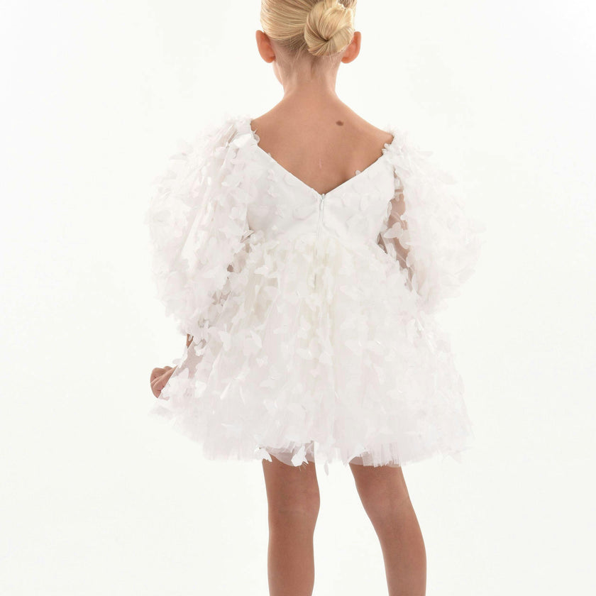 White Bell Mariposa Dress
