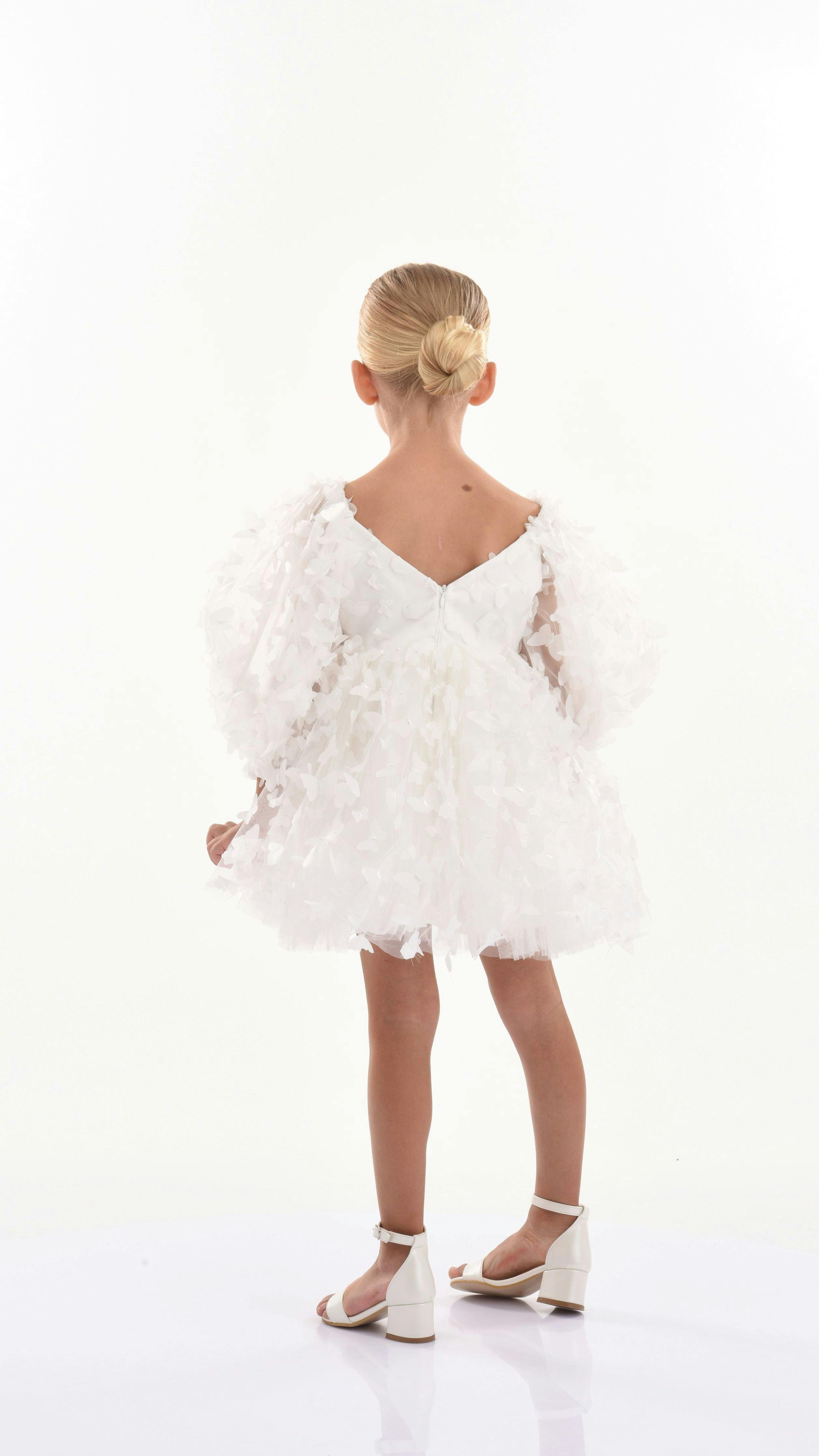 White Bell Mariposa Dress