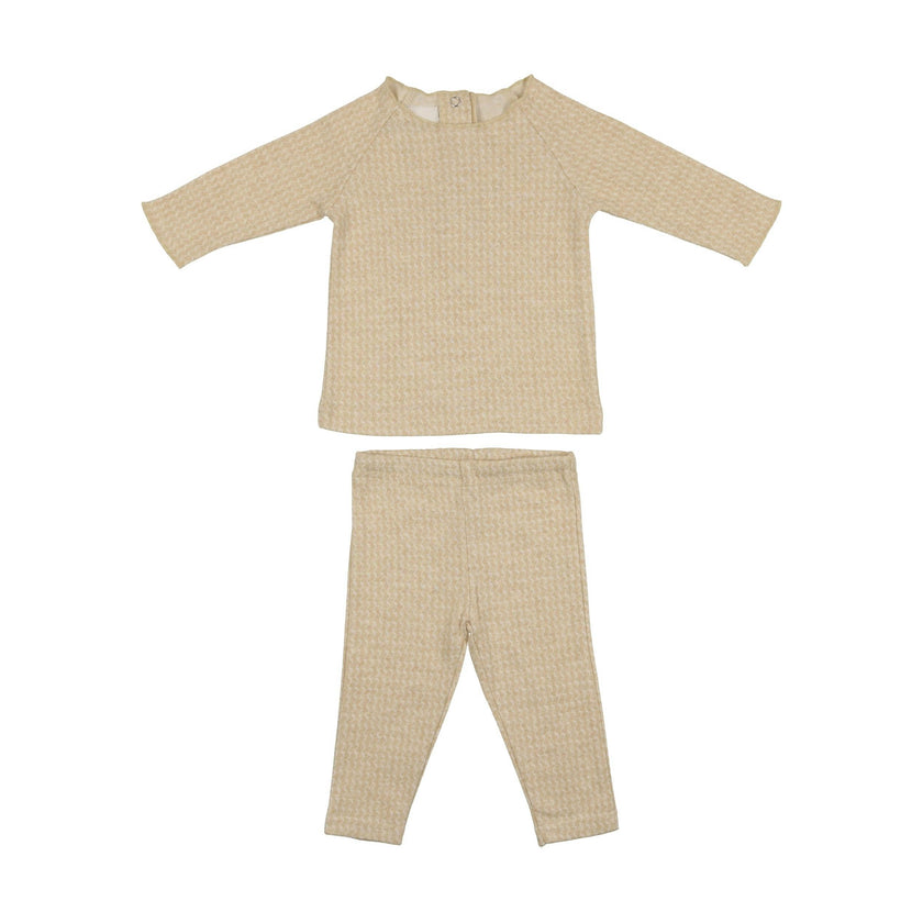 Wave Stripe 2-Piece Top & Pant Set