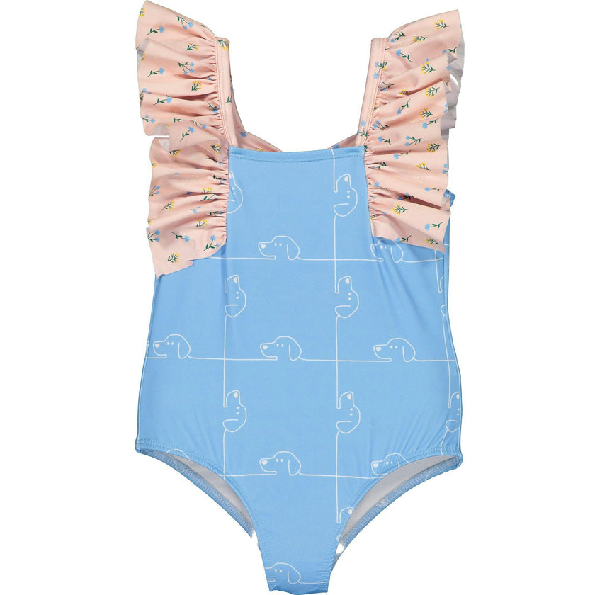 Puzzle & Day Garden Swimsuit, Blue