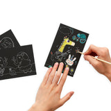 Scratch and Scribble Mini Scratch Art Kit - Safari Party - 6 Cards