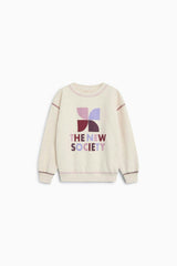TNS Logo Sweatshirt Whisper White Melange Multicolor