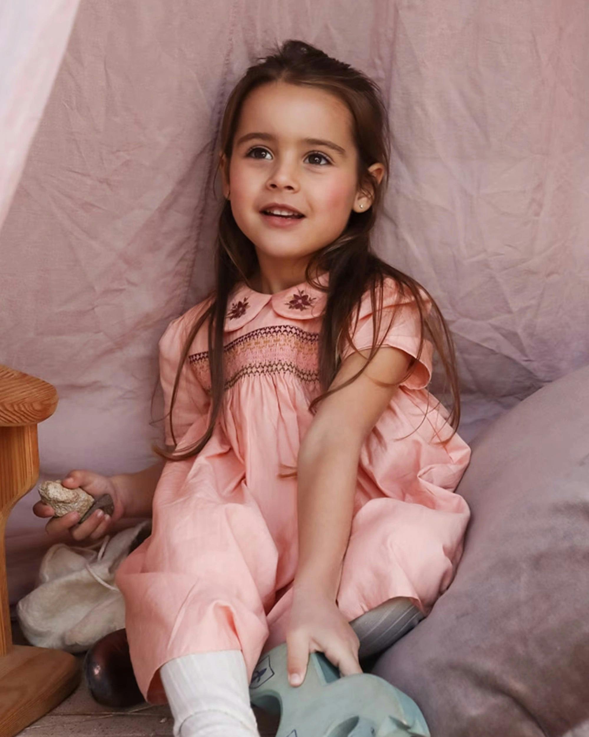 Erika Dress - Blush Pink