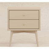 Palma Assembled Nightstand in Taupe